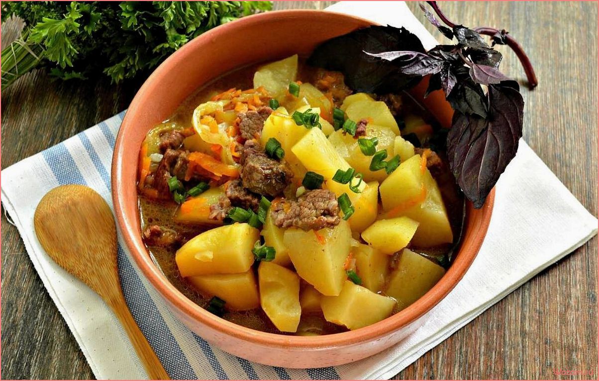 (жаркое, кастрюле, вкусное, сытное, блюдо) Жаркое в кастрюле — вкусное и сытное блюдо для всей семьи