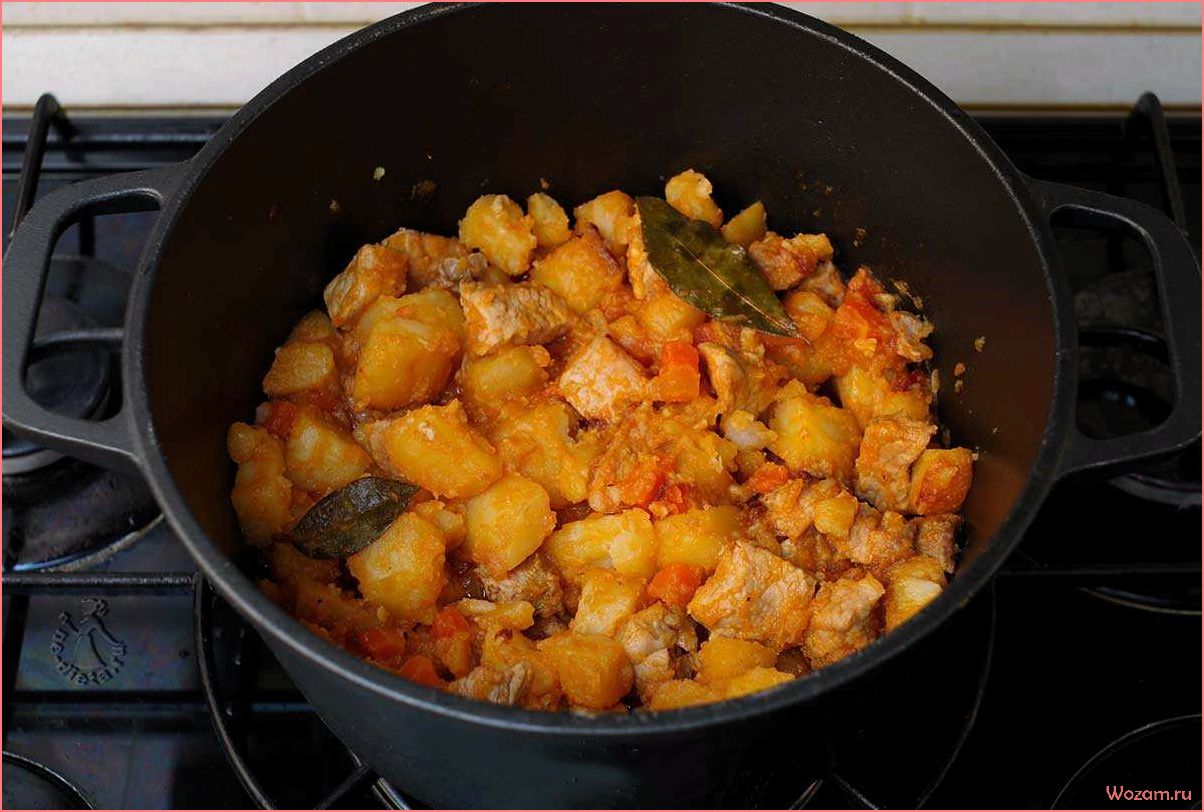 (жаркое, кастрюле, вкусное, сытное, блюдо) Жаркое в кастрюле — вкусное и сытное блюдо для всей семьи