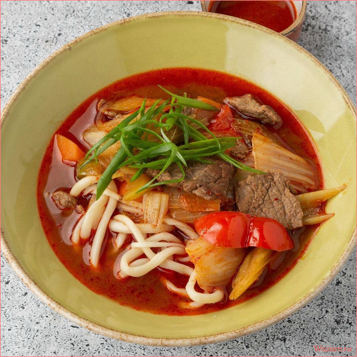 (лагман, вкусное, питательное, блюдо, всей) Лагман — вкусное и питательное блюдо для всей семьи, которое можно приготовить за несколько простых шагов