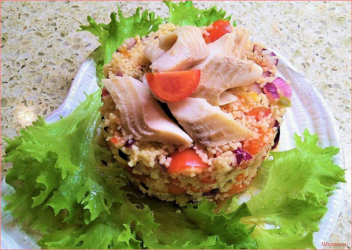 (рыбный, салат, легкий, вкусный, рецепт) Рыбный салат — легкий и вкусный рецепт на основе свежих морепродуктов и овощей