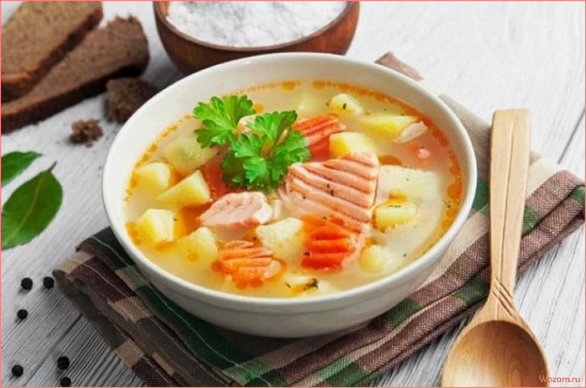 (семгой, вкусный, питательный, рецепт, блюда) Уха с семгой — вкусный и питательный рецепт блюда для всей семьи