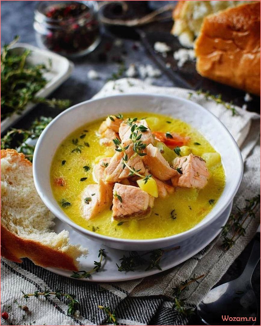 (семгой, вкусный, питательный, рецепт, блюда) Уха с семгой — вкусный и питательный рецепт блюда для всей семьи